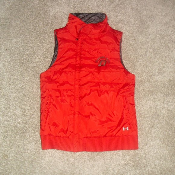 Oklahoma State Cowboys Under Armour Womens Zip Vest Jacket sz. Medium New Ncaa - Picture 2 of 7